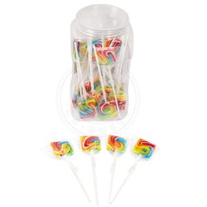 Square shaped hard lollipop