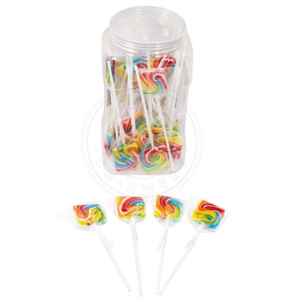Square shaped hard lollipop