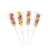 Colorful swirl hard candy lollipop