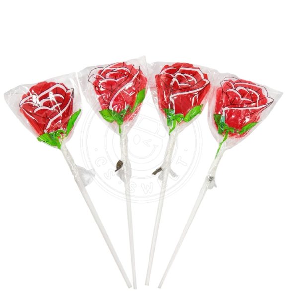 Wholesale rose shape lollipop candy