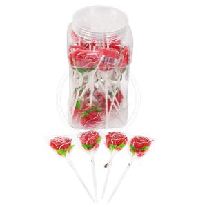 Wholesale rose shape lollipop candy
