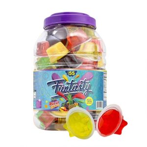 Assorted Fruit flavor jelly pudding candy with coconut