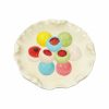 Round ball gummy candy with jam
