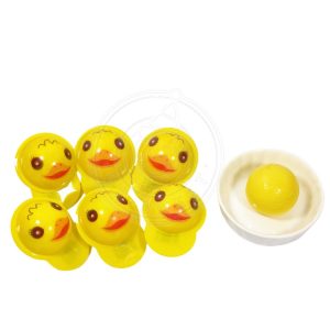 Round ball gummy candy with jam