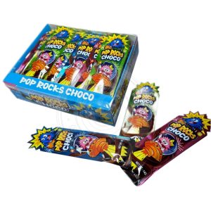 Chocolate popping candy