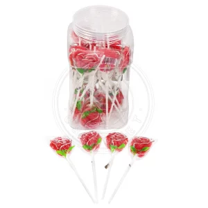 rose lollipop hard candy