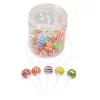 rainbow ball shape lollipop