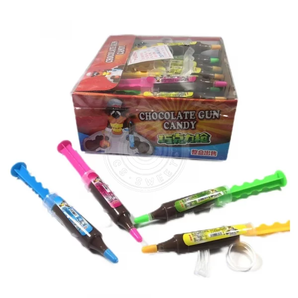 Syringe chocolate liquid candy