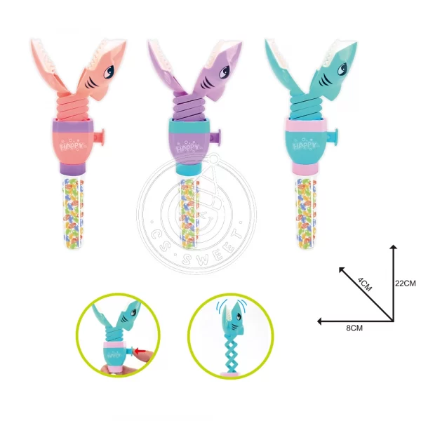 Stretching shark toy candy