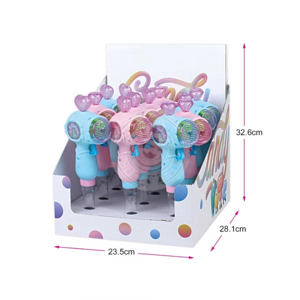 hair dryer toy candy with light