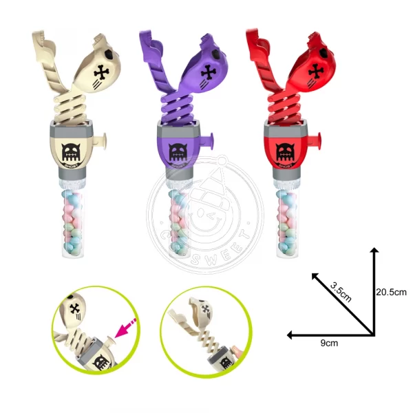 retractable skull candy toy